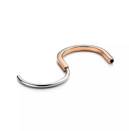 [Rose Tomorrow]LOCK BRACELET ROSE AND WHITE GOLD
