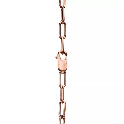 [Rose Tomorrow]LOCK SMALL PENDANT PINK DIAMOND PINK GOLD NECKLACE