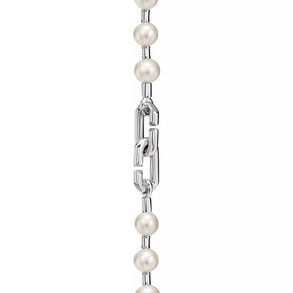 [Rose Tomorrow]PEARL LOCK SILVER BRACELET