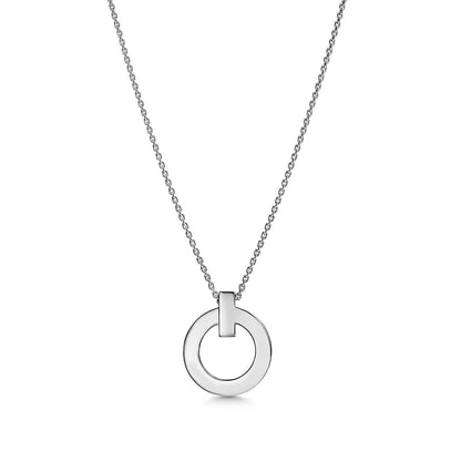 [Rose Tomorrow]T CIRCLE PENDENT SILVER NECKLACE