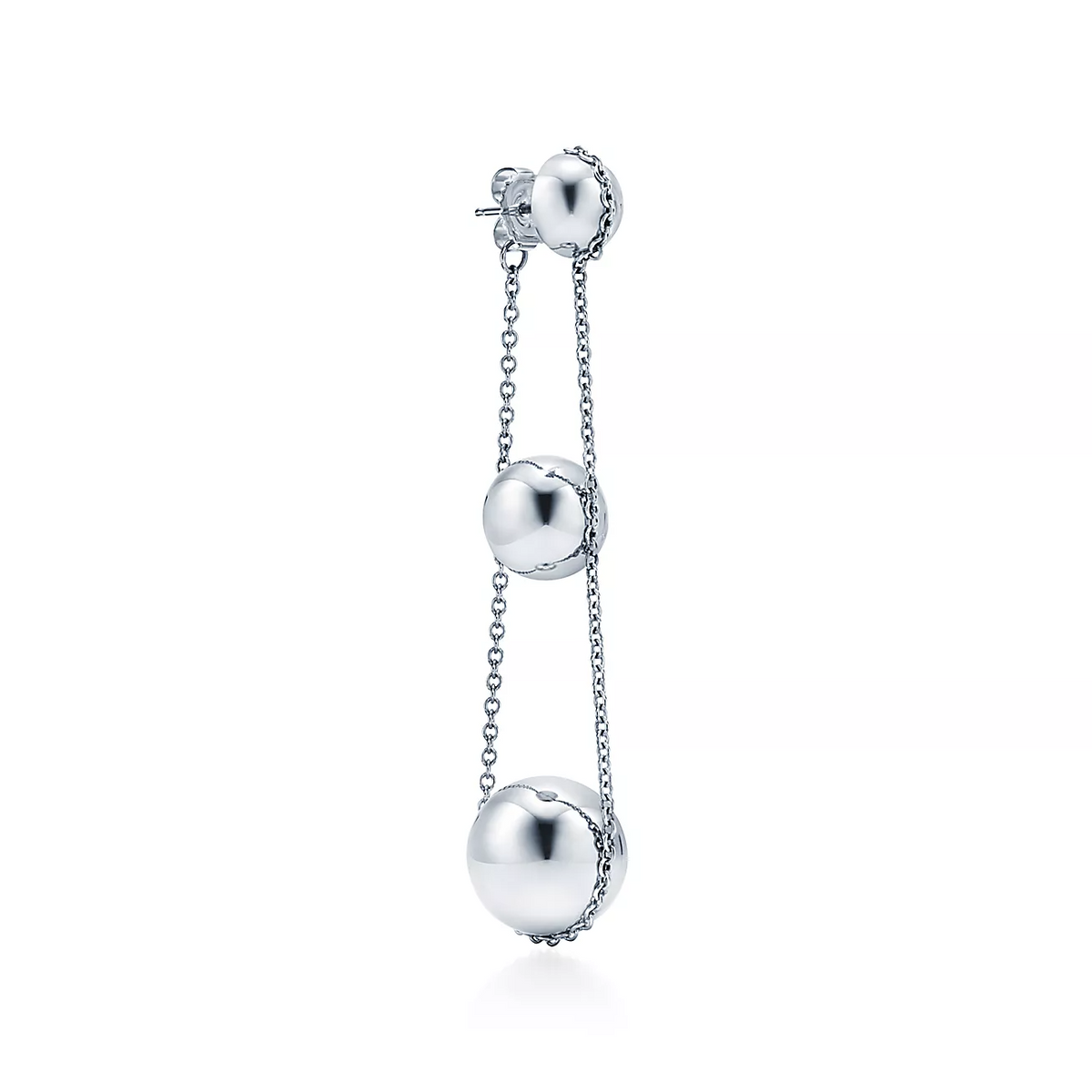 [Rose Tomorrow]TRIPLE DROP SILVER EARRINGS
