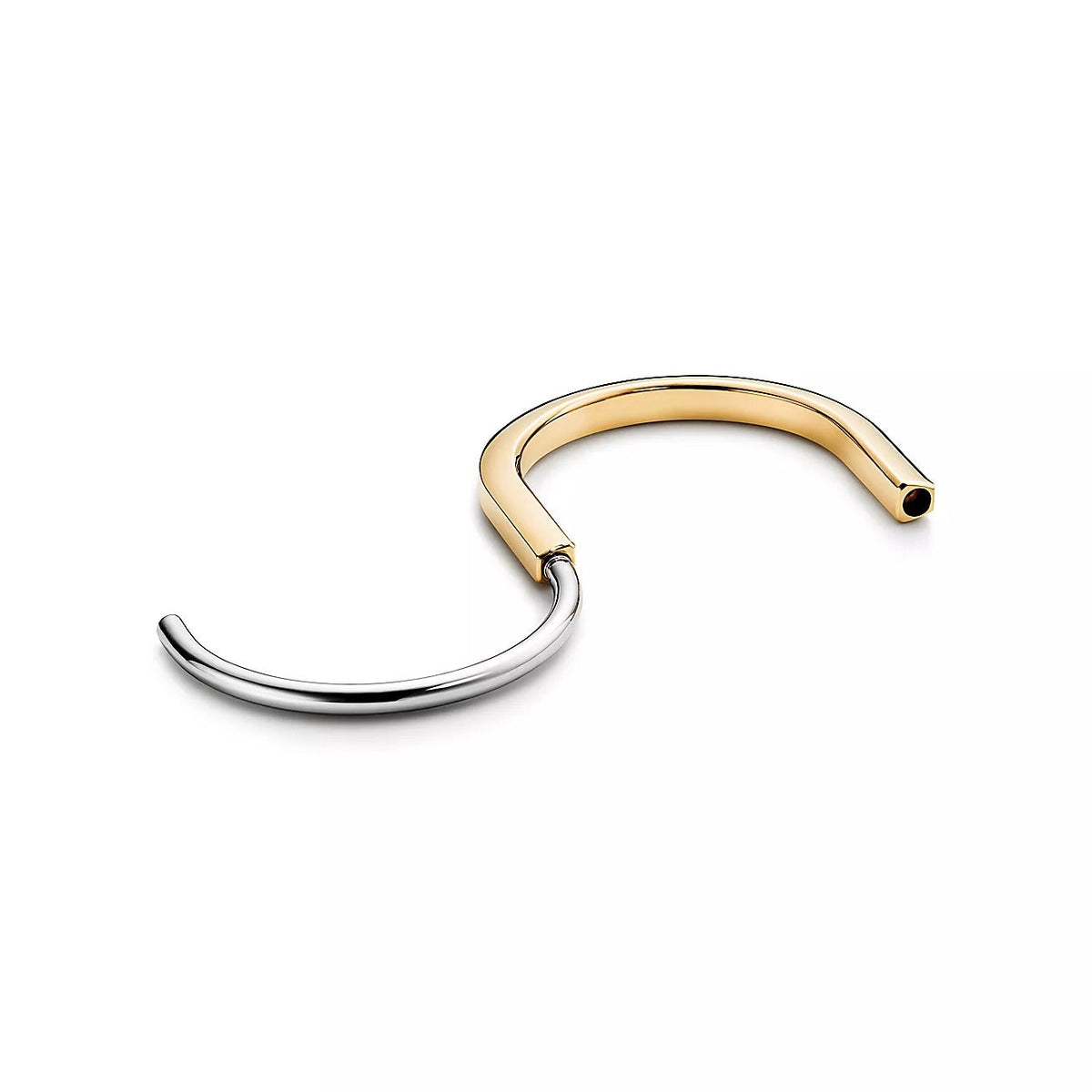 [Renovia Jewelry]LOCK BRACELET YELLOW AND WHITE GOLD