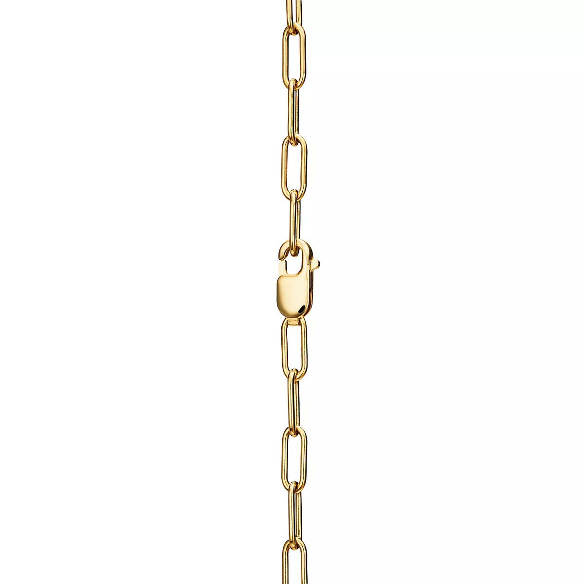 [Rose Tomorrow]LOCK NECKLACE MEDIUM PENDANT GOLD PAVED DIAMONDS