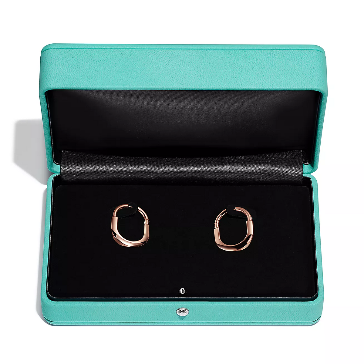 [Rose Tomorrow]LOCK MEDIUM PINK DIAMOND PINK GOLD EARRINGS