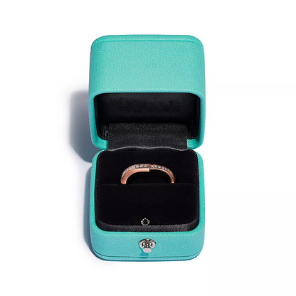 [Rose Tomorrow]LOCK RING PINK GOLD DIAMOND PAVED