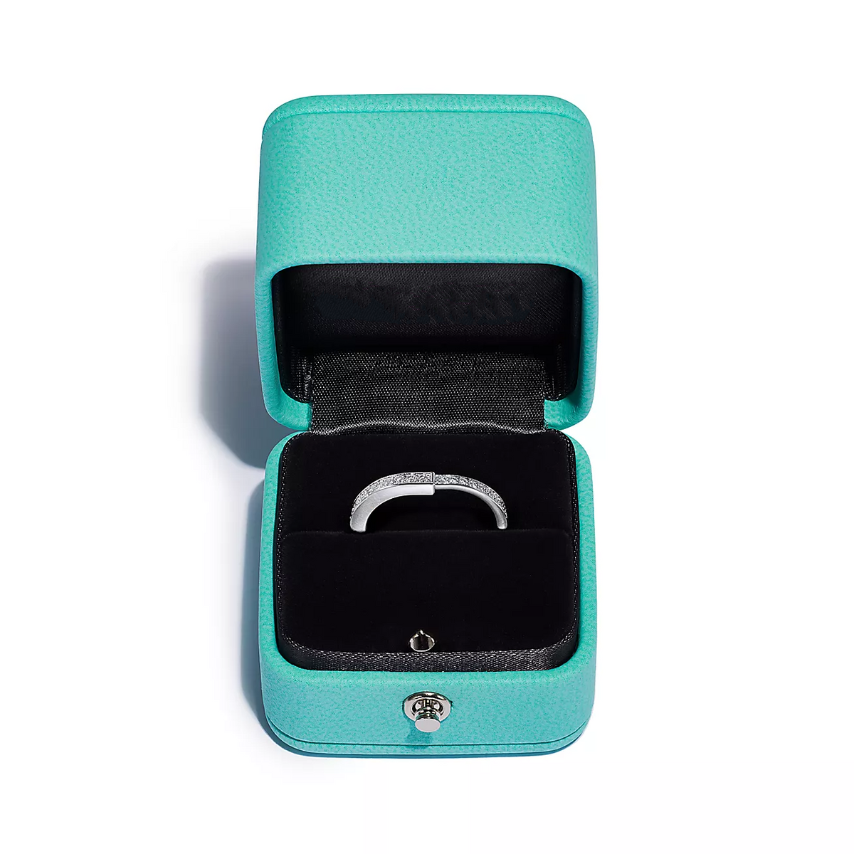 [Rose Tomorrow]LOCK RING SILVER DIAMOND PAVED