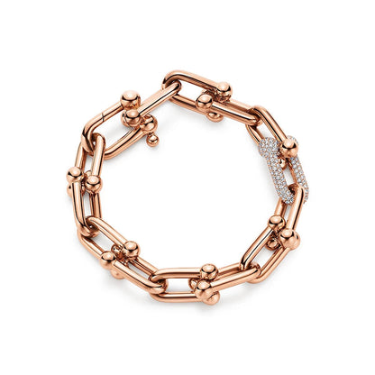 [Rose Tomorrow]HARDWEAR BRACELET PINK GOLD AND SILVER DIAMOND