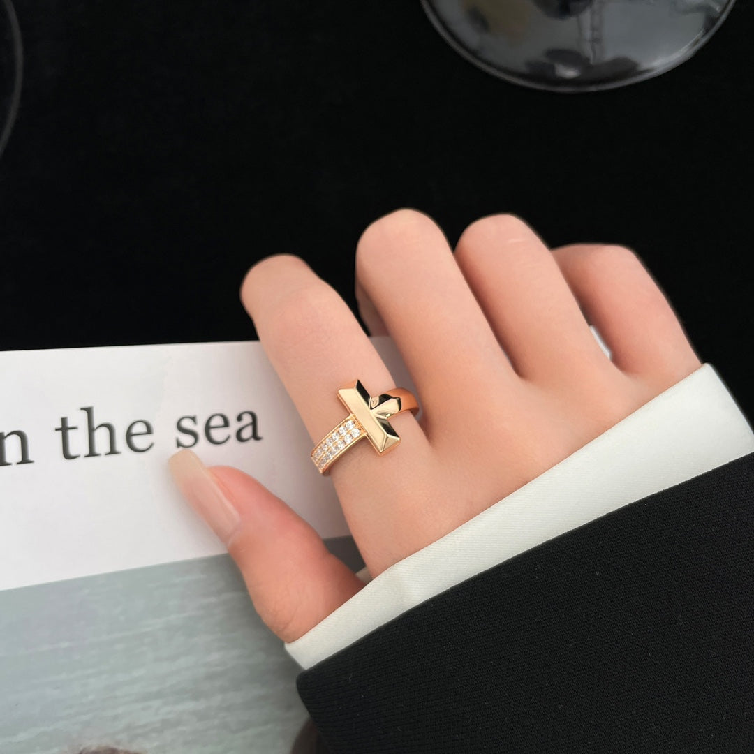 [Rose Tomorrow]T WIDE DIAMOND RING