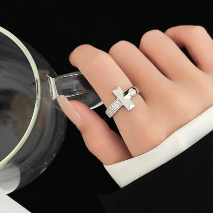 [Rose Tomorrow]T WIDE DIAMOND RING