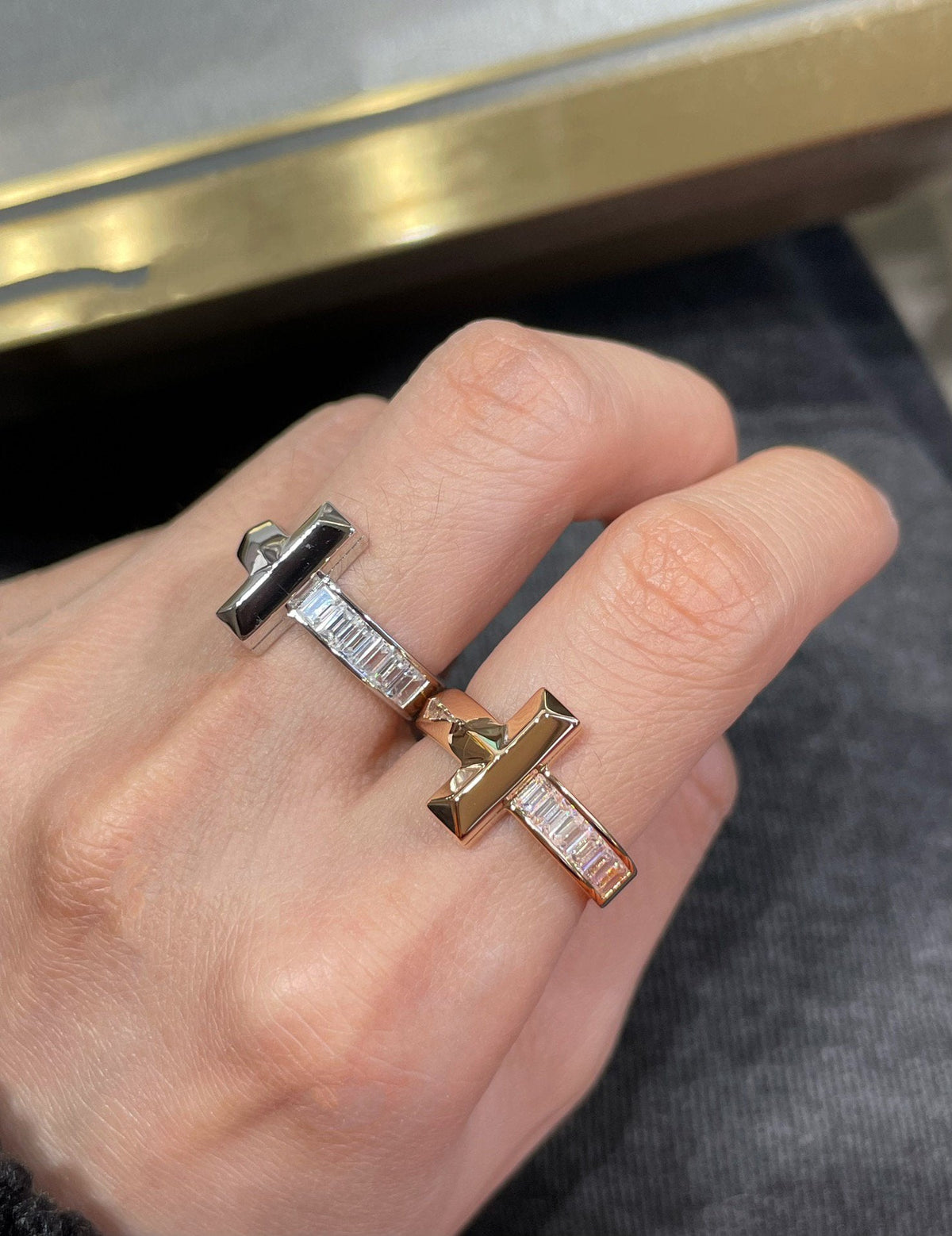 [Rose Tomorrow]T1 WIDE 4.5MM DIAMOND RING