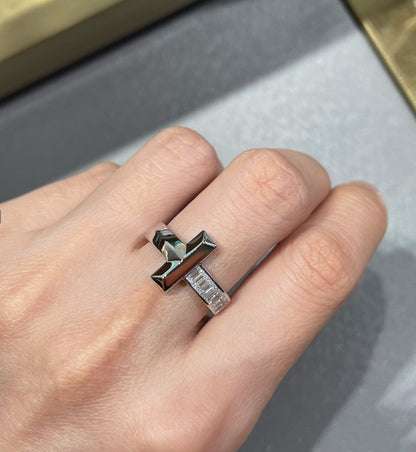 [Rose Tomorrow]T1 WIDE 4.5MM DIAMOND RING