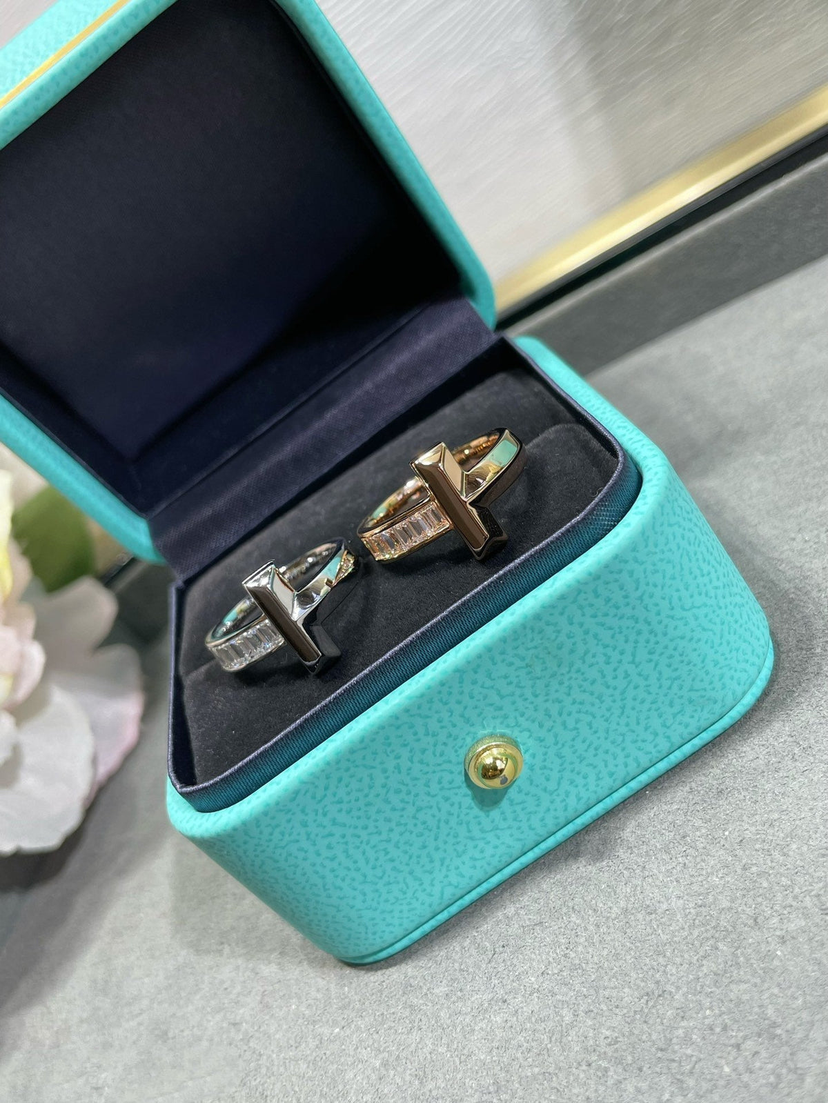 [Rose Tomorrow]T1 WIDE 4.5MM DIAMOND RING