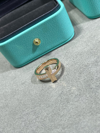 [Rose Tomorrow]T1 WIDE 4.5MM DIAMOND RING