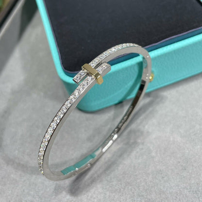 [Rose Tomorrow]EDGE DIAMOND GOLD SILVER BRACELET