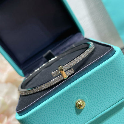 [Rose Tomorrow]EDGE DIAMOND GOLD SILVER BRACELET