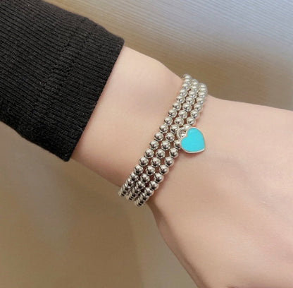 [Rose Tomorrow]RETURN TO TIF SILVER BEAD NECKLACE