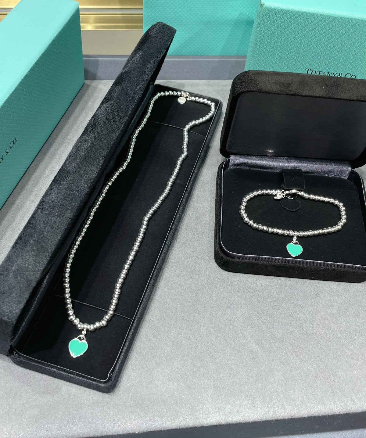 [Rose Tomorrow]RETURN TO TIF SILVER BEAD NECKLACE