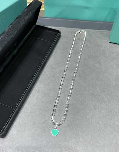 [Rose Tomorrow]RETURN TO TIF SILVER BEAD NECKLACE