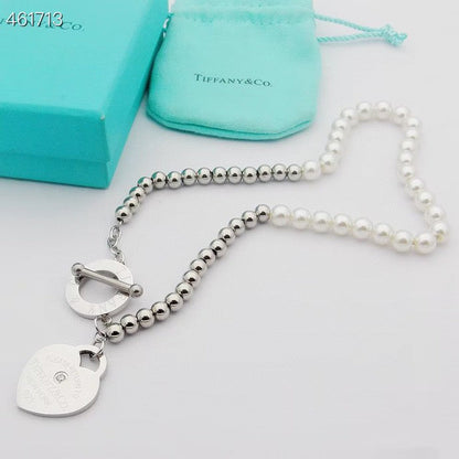 [Rose Tomorrow]RETURN TO TIF HEART TAF BEAD PEARL BRACELET