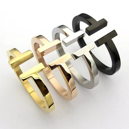 [Rose Tomorrow]T SQUARE OPEN BRACELET