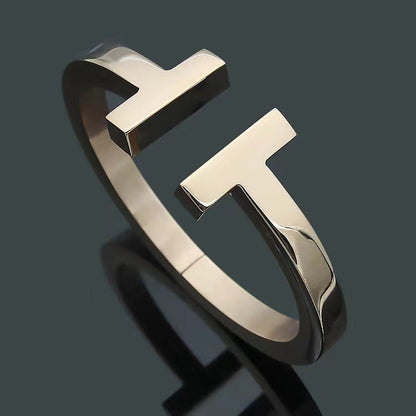 [Rose Tomorrow]T SQUARE OPEN BRACELET