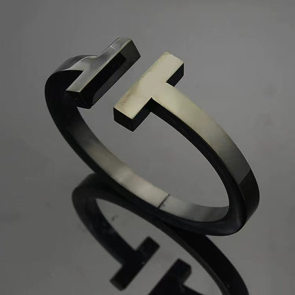 [Rose Tomorrow]T SQUARE OPEN BRACELET