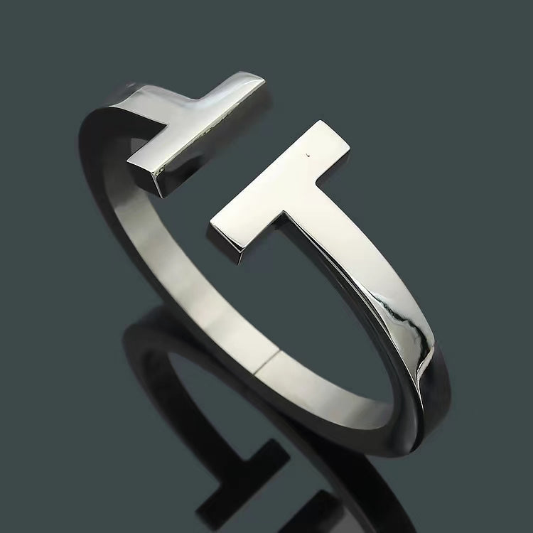 [Rose Tomorrow]T SQUARE OPEN BRACELET