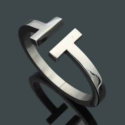 [Rose Tomorrow]T SQUARE OPEN BRACELET