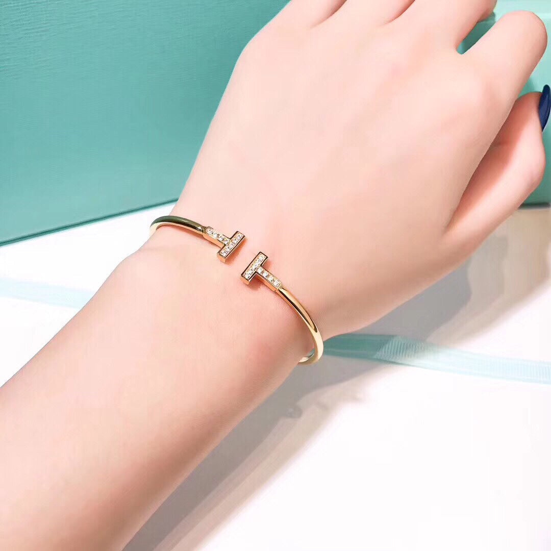 [Rose Tomorrow]T BRACELET 1.8MM GOLD DIAMOND