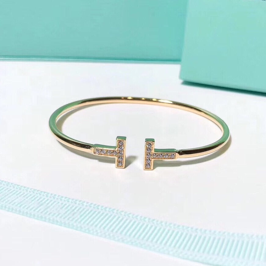 [Rose Tomorrow]T BRACELET 1.8MM GOLD DIAMOND