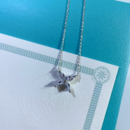 [Rose Tomorrow]PLATINUM AND DIAMOND VICTORIA PENDANT NECKLACE