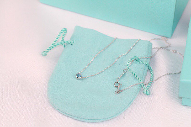 [Rose Tomorrow]ELSA PERETTI SERIES SINGLE DIAMOND SIMPLE NECKLACE