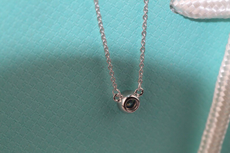 [Rose Tomorrow]ELSA PERETTI SERIES SINGLE DIAMOND SIMPLE NECKLACE