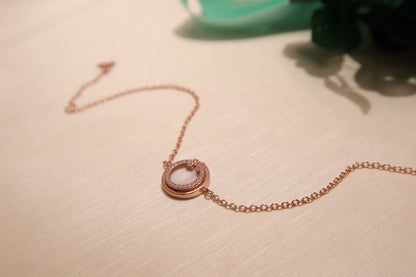 [Rose Tomorrow]DIAMOND CIRCLE PINK GOLD BRACELET
