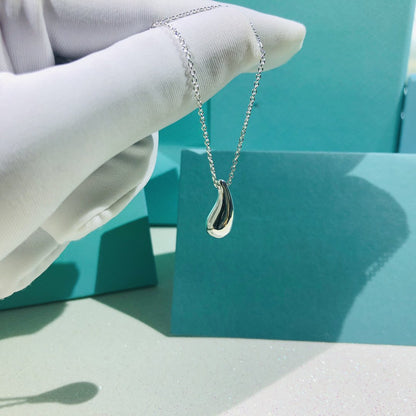 [Rose Tomorrow]ELSA PERETTI TEARDROP PENDANT STERLING SILVER NECKLACE