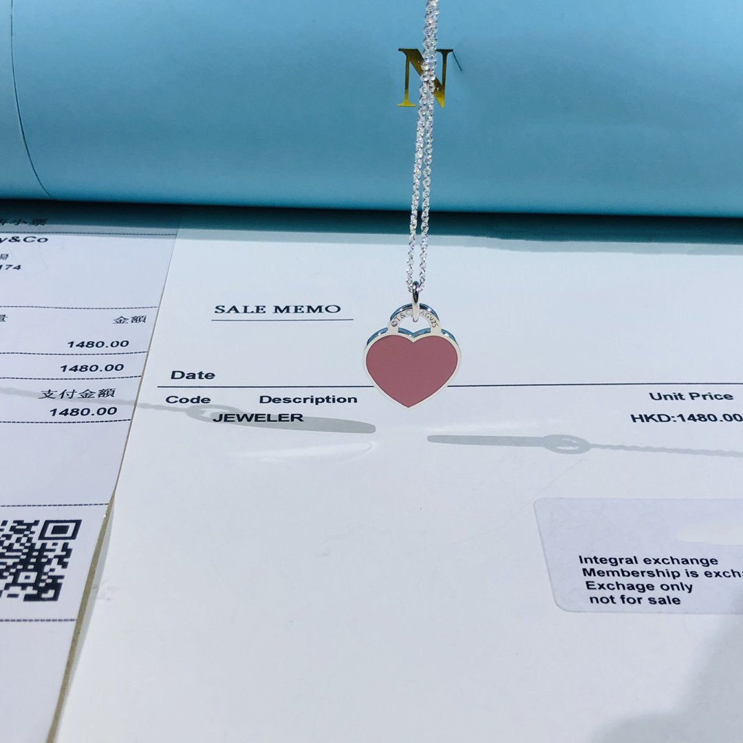 [Rose Tomorrow]SMALL HEART TAG PENDANT STERLING SILVER