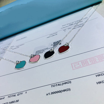[Rose Tomorrow]SMALL HEART TAG PENDANT STERLING SILVER
