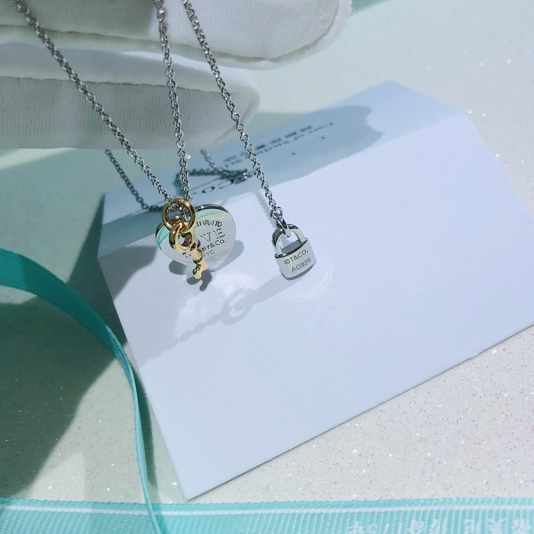 [Rose Tomorrow]LOVE HEART TAG KEY NECKLACE