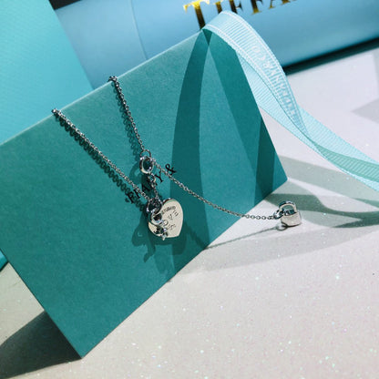 [Rose Tomorrow]LOVE HEART TAG KEY NECKLACE