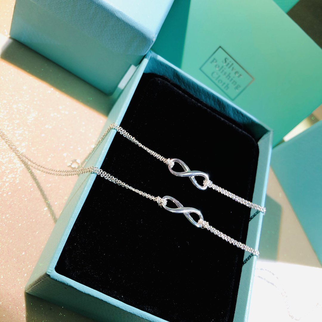 [Rose Tomorrow]SILVER INFINITY DOUBLE CHAIN NECKLACE