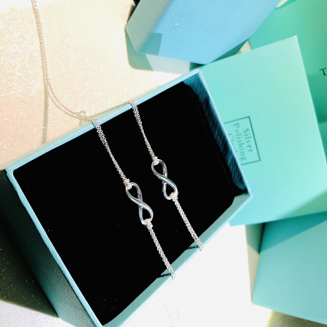 [Rose Tomorrow]SILVER INFINITY DOUBLE CHAIN NECKLACE