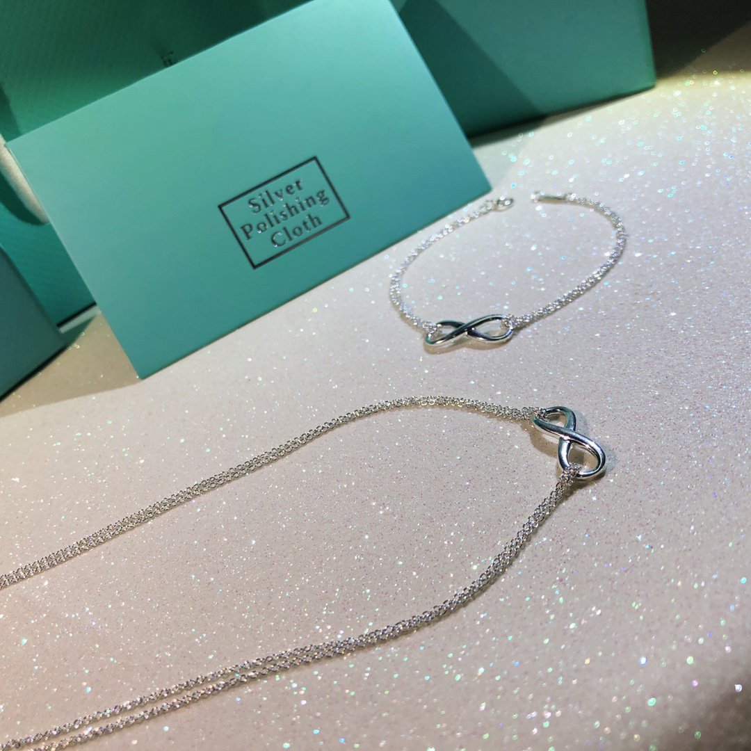 [Rose Tomorrow]SILVER INFINITY DOUBLE CHAIN NECKLACE