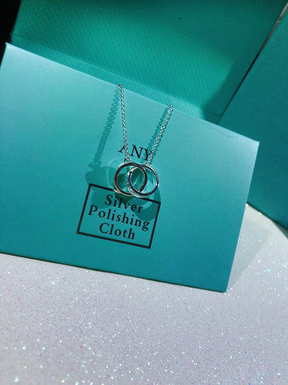 [Rose Tomorrow]INTERLOCKING CIRCLES PENDANT SMALL NECKLACE