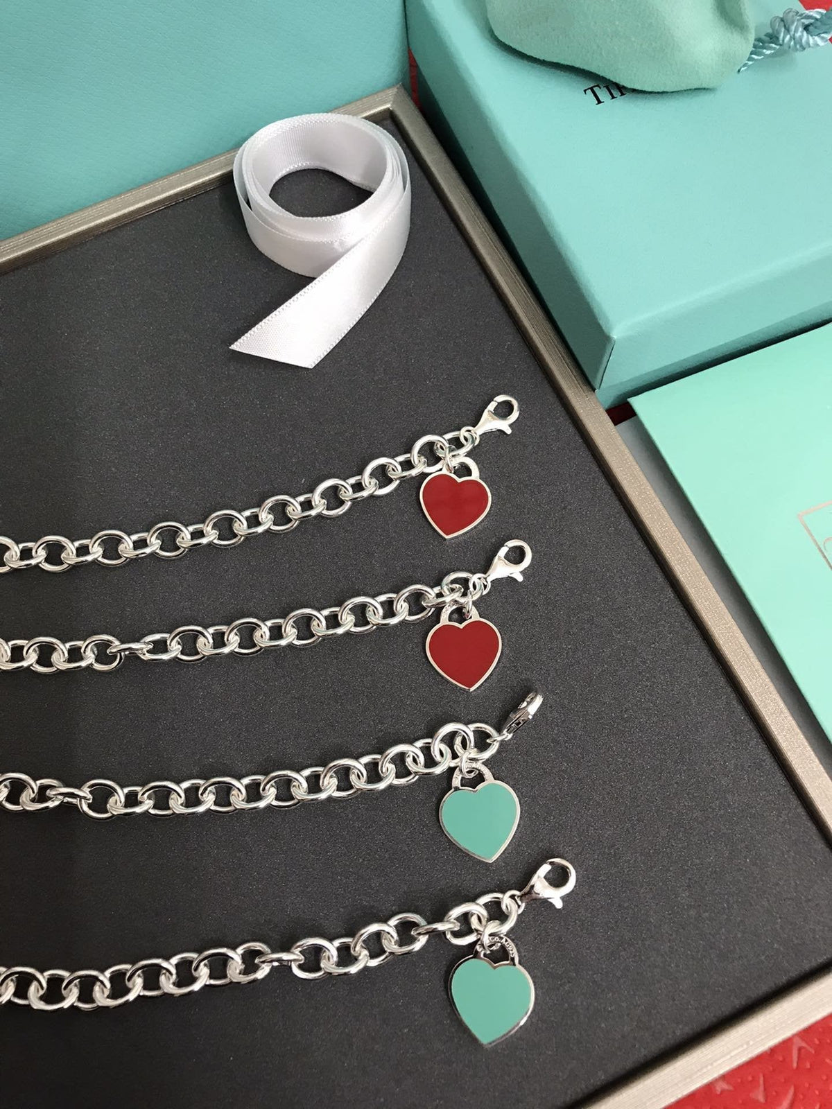 [Rose Tomorrow]HEART TAG BRACELET SILVER MEDIUM