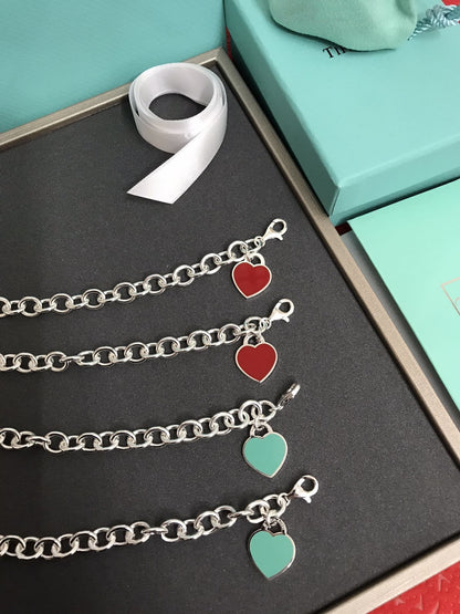 [Rose Tomorrow]HEART TAG BRACELET SILVER MEDIUM