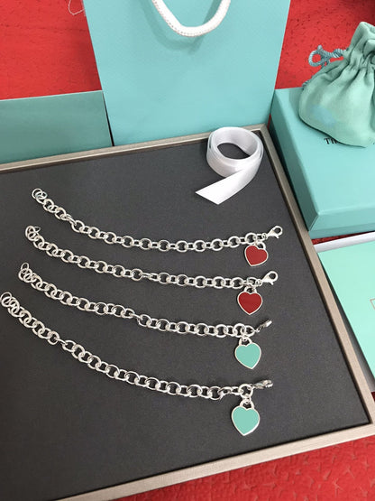 [Rose Tomorrow]HEART TAG BRACELET SILVER MEDIUM