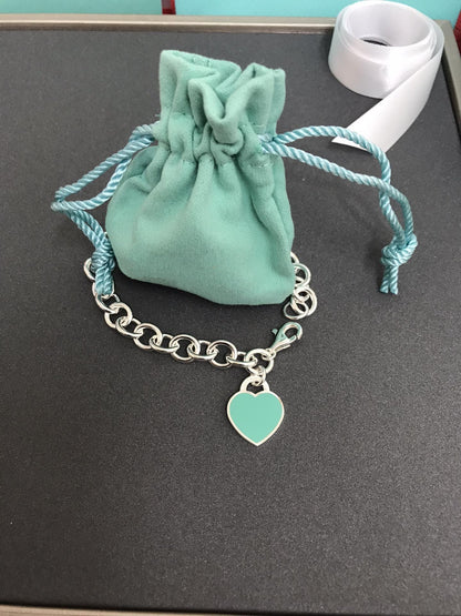 [Rose Tomorrow]HEART TAG BRACELET SILVER MEDIUM
