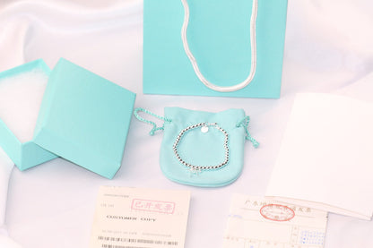[Rose Tomorrow]STERLING SILVER BOW BEAD BRACELET