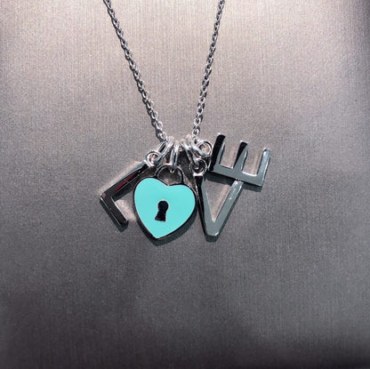 [Rose Tomorrow]COLLAR LOVE PLATA NECKLACE