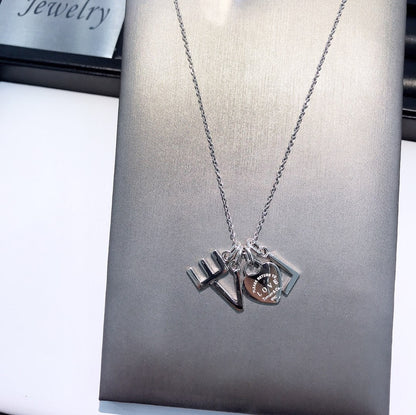 [Rose Tomorrow]COLLAR LOVE PLATA NECKLACE